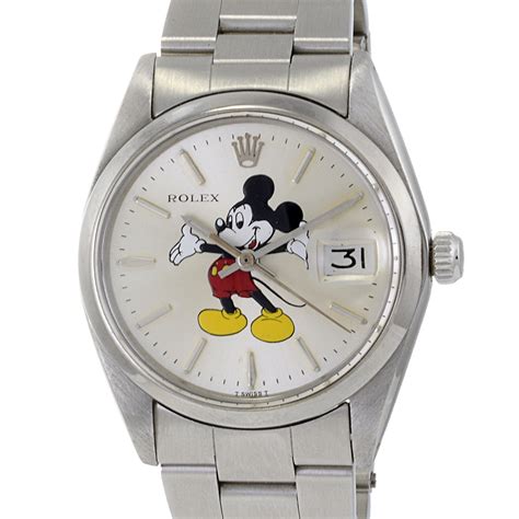 Rolex Oyster Date with Custom Mickey Mouse Dial Reference 